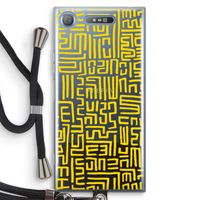 Majorelle Blue Print: Sony Xperia XZ1 Transparant Hoesje met koord Majorelle Blue Print: Sony Xperia XZ1 Transparant Hoesje met koord