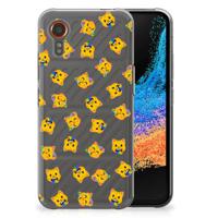 TPU bumper voor Samsung Galaxy Xcover 7 Katten Emojis - thumbnail