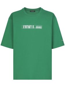 Dolce & Gabbana DGVIB3 t-shirt en coton à imprimé graphique - Vert