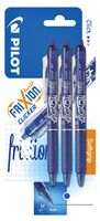 Rollerpen Pilot Frixion clicker blauw 0.35mm blister ÃƒÆ' 3 stuks