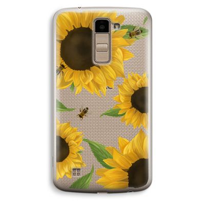 Sunflower and bees: LG K10 (2016) Transparant Hoesje