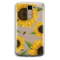 Sunflower and bees: LG K10 (2016) Transparant Hoesje