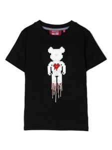 Mostly Heard Rarely Seen 8-Bit t-shirt Melted Heart Bear en coton - Noir