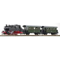 Piko G 37125 G startset stoomlocomotief BR 80 met 2 personenrijtuigen van de DR - thumbnail