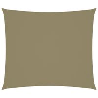 Zonnescherm rechthoekig 2x2,5 m oxford stof beige