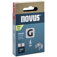 Novus Tools 042-0795 Nieten met plat draad Type 11 1200 stuk(s) Afm. (l x b) 6 mm x 10.6 mm - thumbnail