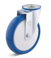 Torwegge Zwenkwiel pu ø80 kunststof / boutbevestiging