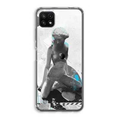 I will not feel a thing: Samsung Galaxy A22 5G Transparant Hoesje