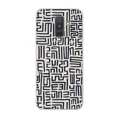 Moroccan Print: Samsung Galaxy A6 Plus (2018) Transparant Hoesje