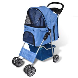 VidaXL Wandelwagen voor hond blauw