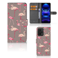 Xiaomi Redmi Note 12 5G | Poco X5 Telefoonhoesje met Pasjes Flamingo
