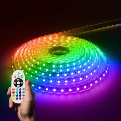 Flex60 RGB Dimbare LED Strip 10 meter - 20.000 branduren - Buiten & Binnen - 60 LEDs/m - 80 Watt 2600lm - IP65 waterdicht - Inkortbaar per meter Flex60 RGB Dimbare LED Strip 10 meter - 20.000 branduren - Buiten & Binnen - 60 LEDs/m - 80 Watt 2600lm - IP65 waterdicht - Inkortbaar per meter