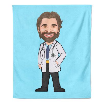 Cartoon Fleecedeken Doctor - Pillow Buddies