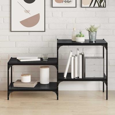 Boekenplank Bord 4 pcs Zwart 100 x 40 x 1.5cm Spaanplaat