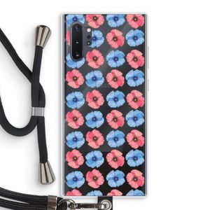 Klaproosjes: Samsung Galaxy Note 10 Plus Transparant Hoesje met koord