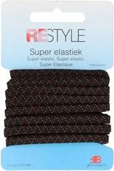 Restyle Super Elastiek 10m/4,5mm Zwart