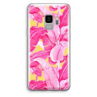Pink Banana: Samsung Galaxy S9 Transparant Hoesje - thumbnail