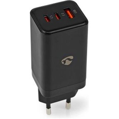 Oplader | Snellaad functie | 3.0 / 3.25 A | Outputs: 3 | USB-A / 2x USB-C© | 65 W | Automatische V