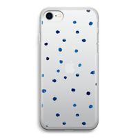 Blauwe stippen: iPhone SE 2020 Transparant Hoesje