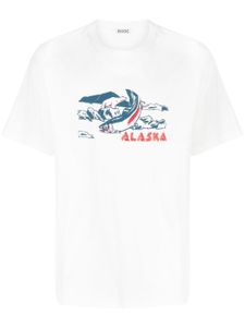 BODE t-shirt en coton à imprimé graphique - Blanc