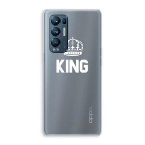 King zwart: Oppo Find X3 Neo Transparant Hoesje