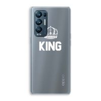 King zwart: Oppo Find X3 Neo Transparant Hoesje