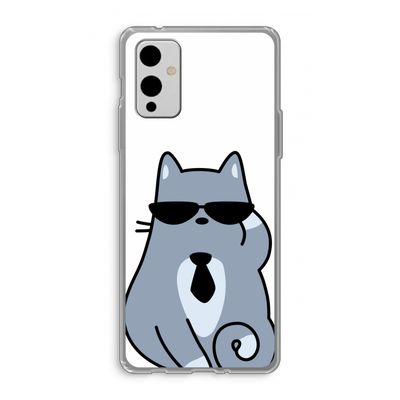 Cool cat: OnePlus 9 Transparant Hoesje