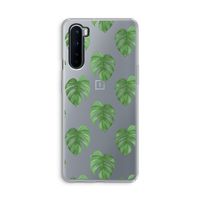 Monstera leaves: OnePlus Nord Transparant Hoesje