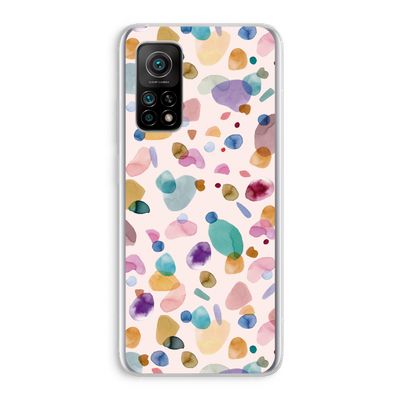 Terrazzo Memphis Pink: Xiaomi Mi 10T 5G Transparant Hoesje