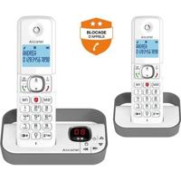 Draadloze vaste telefoon - ALCATEL - F860 voice duo grijs - Ongewenste oproepen blokkeren