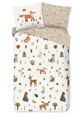 Good Morning Kinderdekbedovertrek "vos" - Multi - (140x200/220 cm) - Katoen
