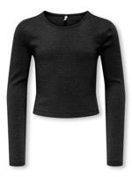 Kids ONLY winter top meisjes - zwart - KogTrinny - tight fit, longsleeve, glitter Kids ONLY winter top meisjes - zwart - KogTrinny - tight fit, longsleeve, glitter
