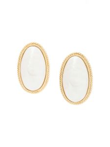 Givenchy Pre-Owned oval shape earrings - Or