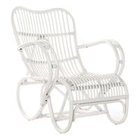Schommelstoel DKD Home Decor Wit 75 x 85 x 85 cm