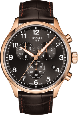 Horlogeband Tissot T1166173605701 / T600043874 XL Leder Bruin 22mm