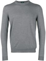 Zanone round neck jumper - Gris