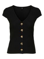 ONLY 15181030 Top V-hals Korte mouw Elastaan, Polyester, Viscose - thumbnail