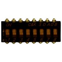C & K Switches SDA08H0SB DIP Switch SDA Series DIP-schakelaar Aantal polen 8 1 stuk(s) Tube