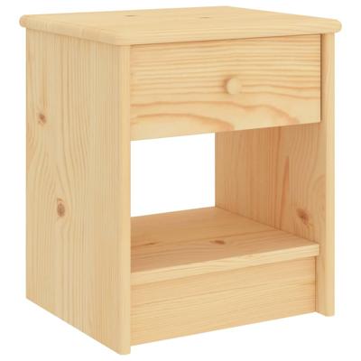 Nachtkastje 35x30x40 cm massief grenenhout naturel