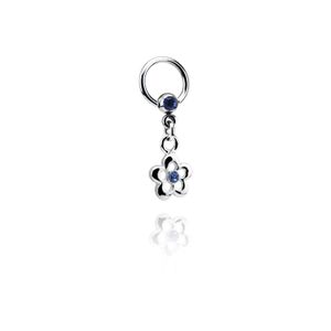 Jeweled Ball Closure Ring met bedel Chirurgisch staal 316L / Belegde messing Piercingringen