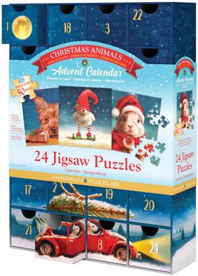 Christmas Animals Adventskalender 24 x 50 Stukjes Christmas Animals Adventskalender 24 x 50 Stukjes