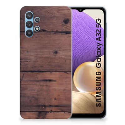 Samsung Galaxy A32 5G Bumper Hoesje Old Wood Samsung Galaxy A32 5G Bumper Hoesje Old Wood
