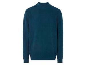 LIVERGY Gebreide heren trui (L, Blauw)