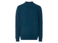 LIVERGY Gebreide heren trui (L, Blauw)