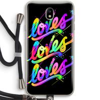 Loves: Samsung Galaxy J7 (2017) Transparant Hoesje met koord Loves: Samsung Galaxy J7 (2017) Transparant Hoesje met koord