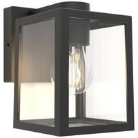 Lutec SHIVA 5206501012 Buitenlamp (wand) E27 Zwart