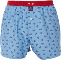 McAlson Boxershort Schoenen Blauw Los Model Onzichtbare Binnensteun - thumbnail