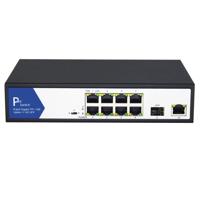 VALUE PoE+ Gigabit Ethernet Switch, 8+2 Uplink Ports (1x GbE + 1x SFP)