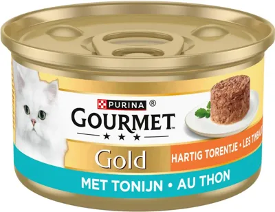 Gourmet Gold hartig torentje met tonijn 85g