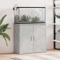 Aquariumstandaard Betongrijs 81x36x73 cm Bewerkt hout